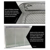 Medical 304 Stainless Steel Instrument Sterilization Basket, Mesh Perforated Baskets Sterilization Tray with Lid and Lock,Cleaning Washing Surgical Instruments Case,for Hospital,30 * 15 * 5cm