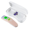 Amplim Non-Contact Forehead Thermometer & Case for Adults, Kids, Baby, FDA Cleared, Medical Grade, Touchless Infrared, 1-Sec Reading, Fever Alarm, Memory Recall, Quiet Mode, White