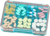 Travel Pill Box | Small Pill Medicine Container Pocket | Sealed Spacious Medicine Container, for Backpacking Purse Pouch Home Birthday Senior Adult Kids