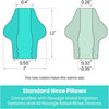 (2-Pair) Calvana Standard Nose Pillows, Silicone Nose Buds, Compatible with Navage Nasal Irrigation Systems and All Navage Nasal Rinse Devices, Includes 2 Light Green and 2 Cyan Green Colors