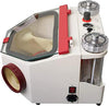 Two-Pen Sandblaster Machine, Dental Sandblasting Equipment with Led and Glass Window, Machine Dental Lab Sandblaster