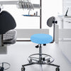 4pcs Protective Dental Chair Covers: Elastic Seat Cover - Headrest & Backrest Protection Sleeve - Washable & Reusable for Clinic Equipment Upholstery Blue