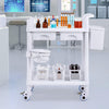 VEVOR Medical Mobile Trolley Cart with 2 Drawers & 3 Trash Cans, 2 Tiers Beauty Salon Rolling Trolley with 4 Silent Wheels & 2 Dirts Bucket & Bowl, Medical Utility Cart for Hospital Dental Clinic Lab