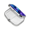 Square Round Pill Case Pirate Characters Pill Box Daily 2 Compartment Travel Pill Container for Pocket Purse Portable Medicine Cod Liver Oil Storage Box 2 Times a Day Pill Organizer