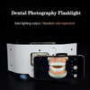 Mobile Dental Photography Light, Dental Mobile Phone Fill Light, Dental Photography Equipment, with 20 Lamp Beads 3D Surround Lighting Design Light, for Intraoral Shots, Cosmetic Procedures