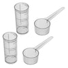 2 Sets Dental Graduated Cup, Measuring Spoon - Laboratory Mixing Cup Pot for Alginate Plaster Material Medical Bowls - Alginate Mixing Equipment Pink