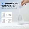 Nasal Irrigation System, Electric Sinus Rinse Machine with 30 Salt Packets, Dual Water Tank Self-Cleaning and Automatic Waste Collection, Nasal Washer for Congestion & Sinus Care (Large)