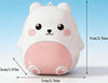 Generic Cute Bear Pill Organizer for Kids, 7 Day Travel Pill Box with Hanging Hole, Portable Medicine Organizer for Vitamins, Supplements, School & Travel. (Pink)