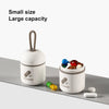 Pill Organizer - Light Blocking Spill Proof Supplement Storage Box, Portable Travel Medicine Organizer for Commuting College Business Trips Nursing Home Backpacking Elderly Men Women