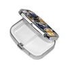 Square Round Pill Case Pirate Characters Pill Box Daily 2 Compartment Travel Pill Container for Pocket Purse Portable Medicine Cod Liver Oil Storage Box 2 Times a Day Pill Organizer
