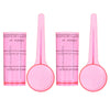 2 Sets Dental Graduated Cup, Measuring Spoon - Laboratory Mixing Cup Pot for Alginate Plaster Material Medical Bowls - Alginate Mixing Equipment Pink