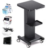 Noverlife Beauty Salon Rolling Cart, Heavy Duty Carbon Steel Esthetician Cart with Wheels Esthetician Trolley for Cavitation Machine Load 260Lbs, Mobile Facial Machine Stand for Spa Equipment Storage