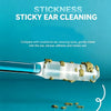 Ear Cleaner Sticky Pick, 24/48PCS Washable Resin Tip Adhesive Ears Digging Stick, Gentle Ear Remover Sticks Prime with Wet Wipes, Reusable Soft Sticky Ear Cleaning Stick for Adults Elder (M, 48PCS)