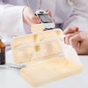 DOITOOL Portable Travel Medicine Organizer Small Pill Box with 8 Compartments Cream White Mini Daily Pill Case for Supplements and Medication Storage