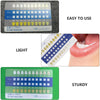 Veemoon 20pcs Tooth Shade Guide PVC Frosted Long Strip Teeth Contrast Cards Oral Supplies Dental Equipment for Professional and Household Use