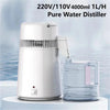 Water Distiller Machine, 1L/H 4L Pure Water Distiller Distilled Machine Stainless Steel Purifier Dental Distillation Equipment