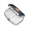 Square Round Pill Case Pirate Characters Pill Box Daily 2 Compartment Travel Pill Container for Pocket Purse Portable Medicine Cod Liver Oil Storage Box 2 Times a Day Pill Organizer