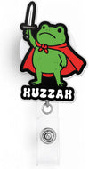 Huzzah Frog Knight Badge Reel Renaissance Faire Frog Goblincore Sword ID Badge Holder with Retractable Clip for Doctor Student Medical Assistant Coworker Work Doctor Accessories Gifts 2 Inches