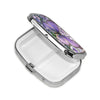 Square Round Pill Case Light Blue Pizza Slice Pill Box Daily 2 Compartment Travel Pill Container for Pocket Purse Portable Medicine Cod Liver Oil Storage Box 2 Times a Day Pill Organizer
