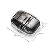 Square Round Pill Case Pirate Characters Pill Box Daily 2 Compartment Travel Pill Container for Pocket Purse Portable Medicine Cod Liver Oil Storage Box 2 Times a Day Pill Organizer