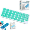 Monthly Pill Organizer with Lid 31 Removable Daily Pills Box Pods Date Reminder One Month 1 Time a Day Travel Portable Large Medicine Case Easy-Open for Vitamins Medications Supplement Fish Oil(#1)