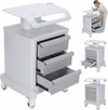 Mobile Ultrasound Trolley Cart, 110LBS Load Capacity Esthetician Equipment Stand with 3 Drawers & 4 Wheels, for Hospital, Dental Clinics & Beauty Salons
