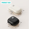 Personal Pill Organizer 2PACK- Medicine Pill Case with Medicine Tracker, Waterproof Pill Box, 7 Compartments, Foldable Design (Black& White A)
