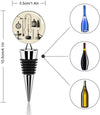 Medical Apparatus And Instruments Wine Bottle Stopper Reusable Zinc Alloy Wine Corks for Beer Bottle Stoppers with Grip Top Cute Circular Vacuum Corks for Kitchen Bar Wedding