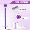 60ml Syringe with Cap, 60cc Plastic Syringes for Liquid, Feeding, Individually Wrapped 10 Pack