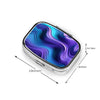Square Round Pill Case Pirate Characters Pill Box Daily 2 Compartment Travel Pill Container for Pocket Purse Portable Medicine Cod Liver Oil Storage Box 2 Times a Day Pill Organizer