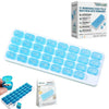 Monthly Pill Organizer with Lid 31 Removable Daily Pills Box Pods Date Reminder One Month 1 Time a Day Travel Portable Large Medicine Case Easy-Open for Vitamins Medications Supplement Fish Oil(#1)