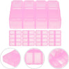 5pcs Portable 8-Compartment Rose Tablet Organizer Box, Compact Daily Medicine Case with Lid, Household Medicine Storage Container for Travel and Home Use