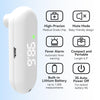Medical Forehead Thermometer, Rechargeable Thermometer for Adults and Kids, Portable Infrared Digital Thermometer with Fever Alarm and LCD Display, Fast Accurate 1s Instant Results (Black)
