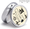 Medical Apparatus and Instruments Pill Box Portable Mini Travel Pill Organizer Holder 3 Compartment Decorative Round Pills Case Exquisite Daily Vitamin Container for Cod Liver Oil