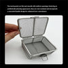Medical 304 Stainless Steel Instrument Sterilization Basket, Mesh Perforated Baskets Sterilization Tray with Lid and Lock,Cleaning Washing Surgical Instruments Case,for Hospital,30 * 15 * 5cm