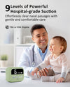 HEYVALUE Nasal Aspirator for Baby, Hospital Grade Nose Sucker with 9 Levels Suction, Night Light and Nursery Rhyme Soothing, Electric Nose Suction for Baby with Food-Grade Silicone Tips Purple