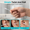 Upgrade Sticky Ear Cleaning Stick, Gentle Children and Adult Spiral Earwax Remover Tool, Reusable Sticky Ear Cleaner Ear Wax Remover Tool with Soft Rubber Head, Dust Cover Packaging (24pcs)