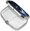 Square Round Pill Case Earth and Moon Pill Box Daily 2 Compartment Travel Pill Container for Pocket Purse Portable Medicine Cod Liver Oil Storage Box 2 Times a Day Pill Organizer