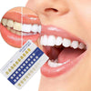Veemoon 20pcs Tooth Shade Guide PVC Frosted Long Strip Teeth Contrast Cards Oral Supplies Dental Equipment for Professional and Household Use