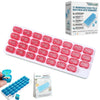 Monthly Pill Organizer with Lid 31 Removable Daily Pills Box Pods Date Reminder One Month 1 Time a Day Travel Portable Large Medicine Case Easy-Open for Vitamins Medications Supplement Fish Oil(#1)