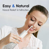 Nasal Irrigation System, Electric Sinus Rinse Machine with 30 Salt Packets, Dual Water Tank Self-Cleaning and Automatic Waste Collection, Nasal Washer for Congestion & Sinus Care (Large)