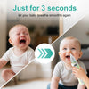 Electric Nasal Aspirator for Baby, Nose Sucker for Baby with IPX6 Waterproof, Self-Cleaning, Adjustable Nose Suction for Toddlers, Built-in Music & Light Soothing, Green
