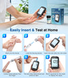 Medilax Blood Glucose Monitor Kit, Blood Sugar Testing Kit with 100 Test Strips, 100 Lancets, Glucometer and Lancing Device, 500 Memories & No Coding & Large Display Glucose Monitor for Home Use