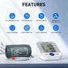 Blood Pressure Monitor, Upper Arm Blood Pressure Monitors for Home Use, Automatic Digital BP Machine, Adjustable Blood Pressure Cuff, High BP Monitor for 2 Users, Large LCD Display, Storage Bag