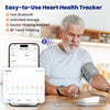 Upper Arm Blood Pressure Monitor for Home Use, Digital BP Machine Sphygmomanometer with 398 Reading Memory, Adjustable Arm Cuff 8.6"-17.7" (22-45 cm) Large LCD Display with Bluetooth Sync