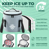 Ice Machine for Knee After Surgery w/Compression, Cold Therapy Machine for Hip Replacement, Cryo Cuff Wrap Pack for Shoulder Recovery, Cold Cooler Water System(Gray)