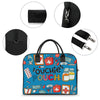 Large Capacity Travel Handbag with Zipper, Portable Nylon Crossbody Bag for Men Women Overnight Sports Gym Coastal | Portable, lightweight, durable
