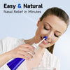 Nasal Irrigation System, Electric Sinus Rinse Machine with 30 Salt Packets, Dual Water Tank Self-Cleaning and Automatic Waste Collection, Nasal Washer for Congestion & Sinus Care (Large)