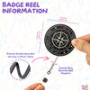 Not All Those Who Wander are Lost Badge Reel Compass Hiking Adventure Mountain Camping Badge Holder with Retractable Clip for RN LPN MA Medical Worker Teacher Doctor Accessories Gifts 2 Inches