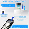 Blood Sugar Monitor,Glucose Monitor Kit with 50 Test Strips & 50 Lancets for Diabetes Testing, Blood Glucose Meter with Auto Eject, No Coding & Large LCD for Seniors